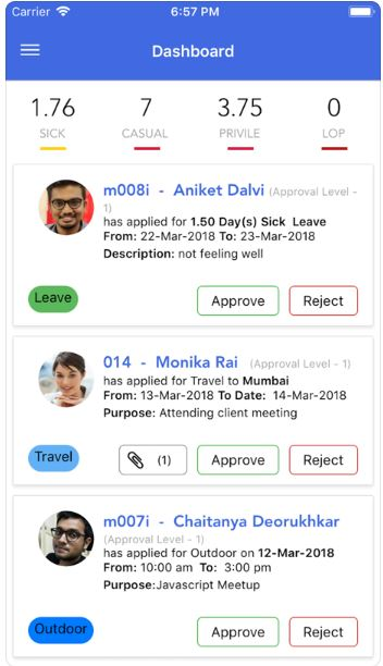 screenshot of Easy Hr